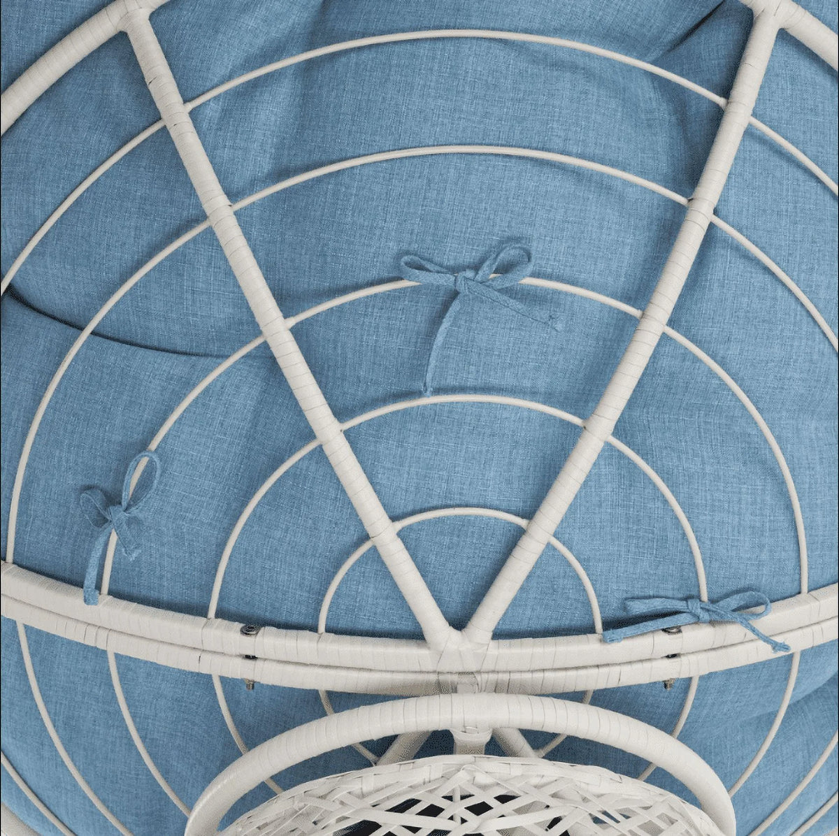 360 Swivel Papasan Chair with Fabric Cushion N43719