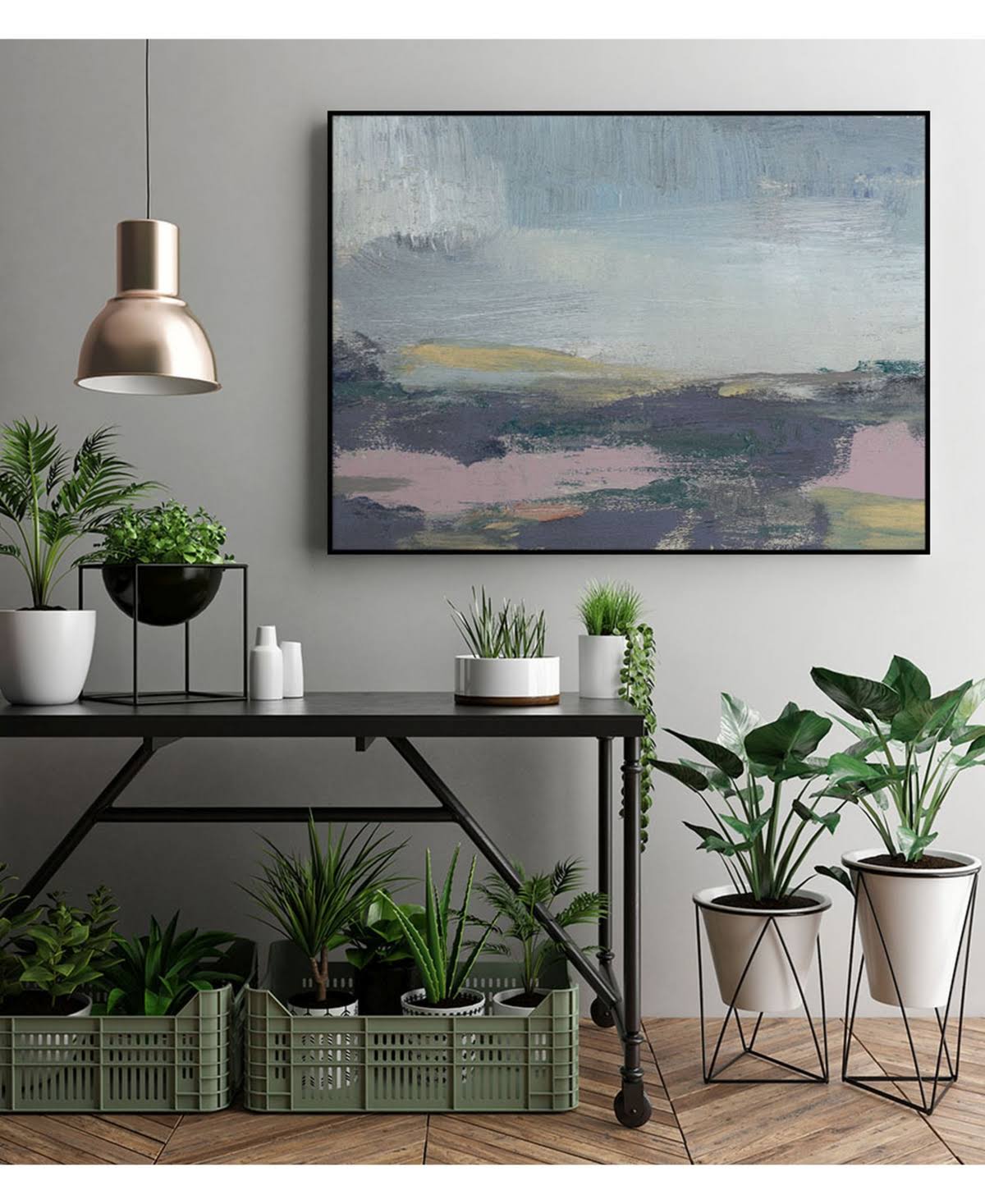 32x22 x 24x22 Framed Canvas E62388