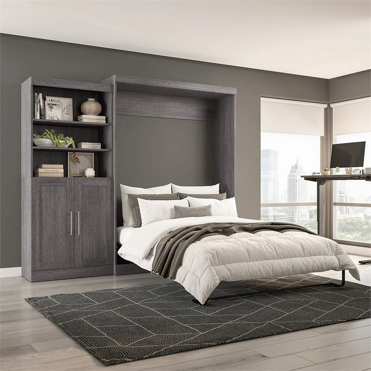 Queen Murphy Bed & Closet Organizer B291318