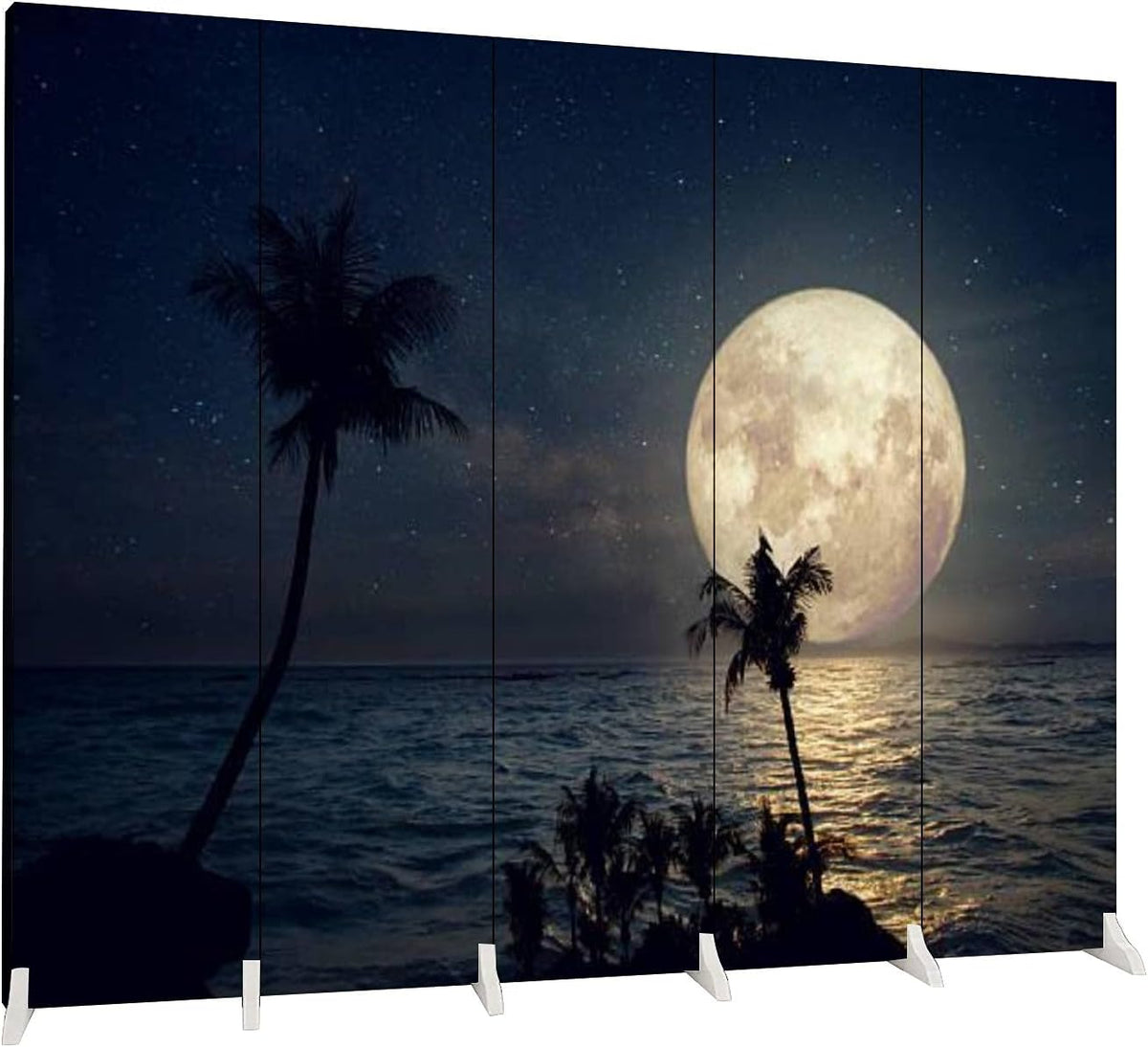 6 Panels Folding Canvas Screen Divider I5298