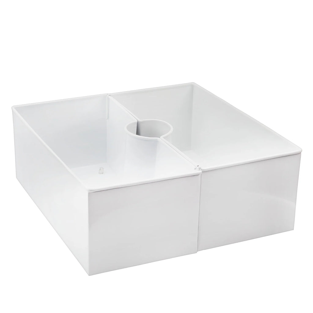 White Square Umbrella Planter I27908