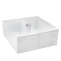 White Square Umbrella Planter I27908
