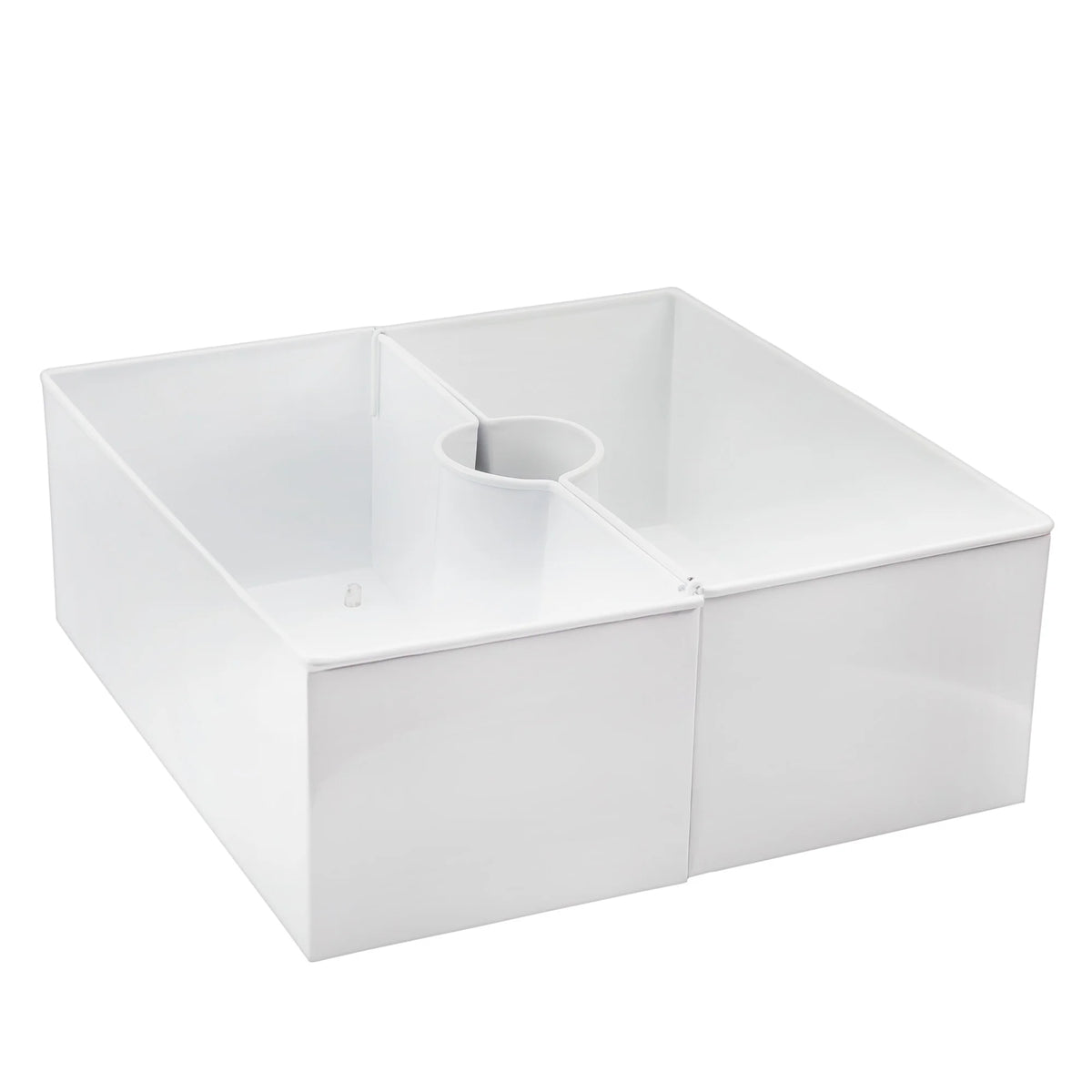 White Square Umbrella Planter I27908