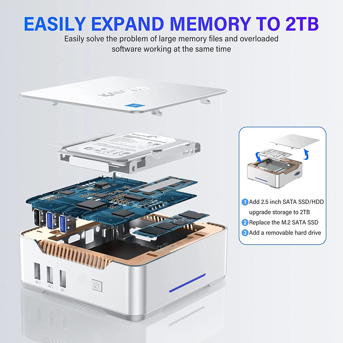 Mini PC 16GB 512GB Windows 11 Pro G187