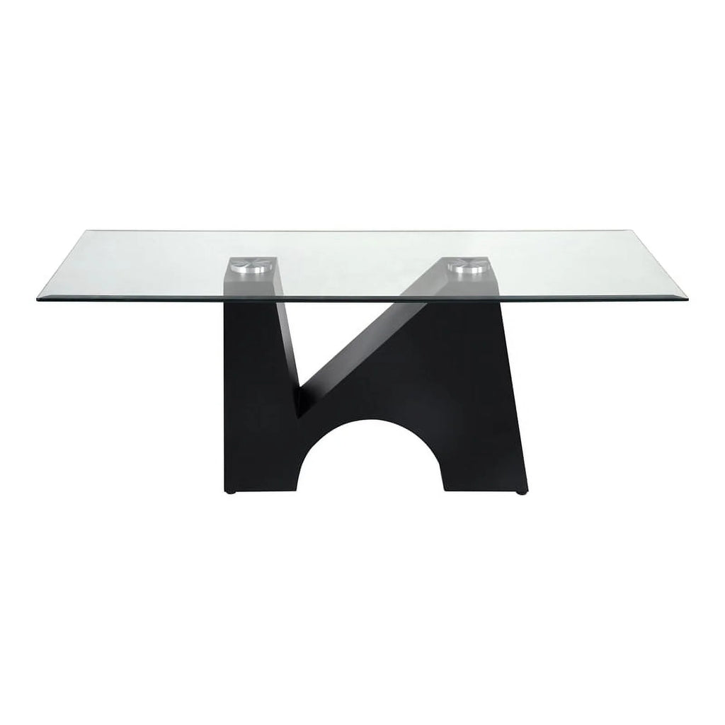 Metal and Glass Top 3-Piece Coffee Table Set in Black V401948