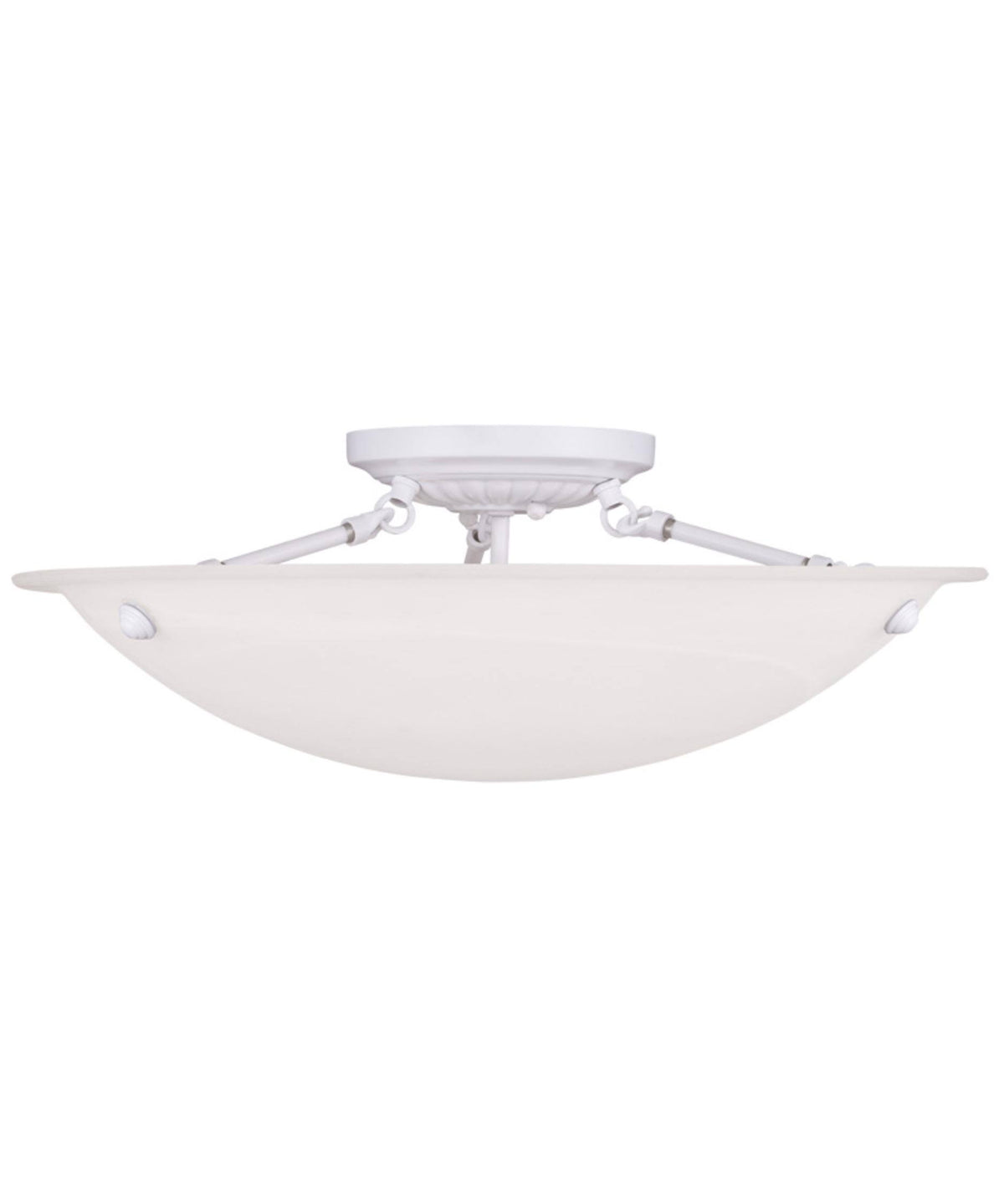 3-Light Ceiling Mount, White A5063