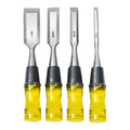 Wood Chisel Set with Clear PVC Handle, 4 Piece N1347