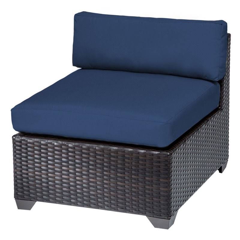 Navy Armless Patio Chair Q7634