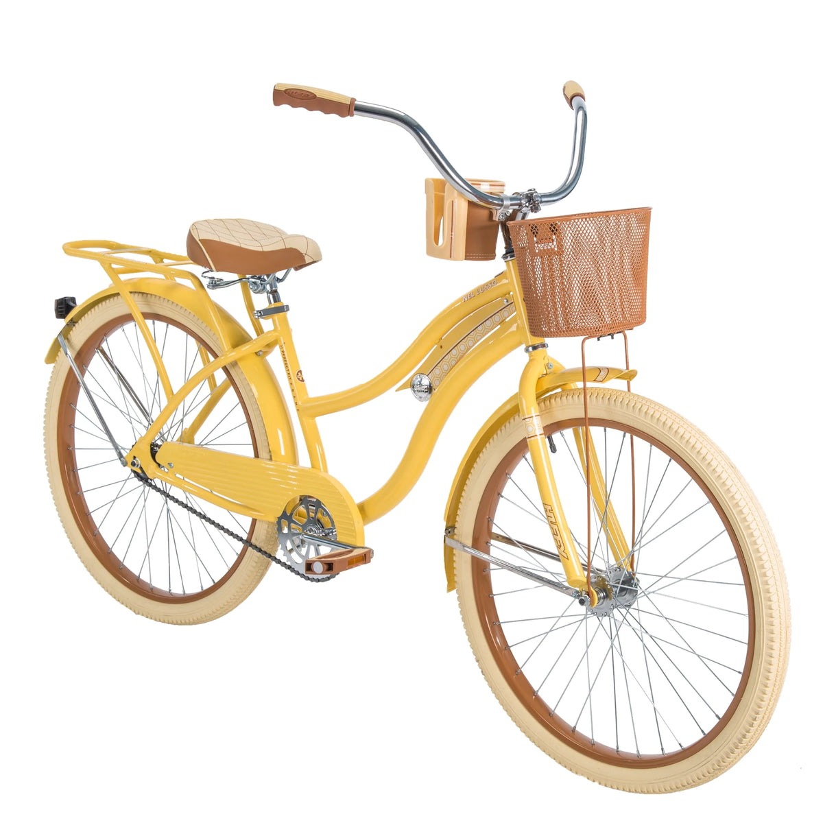 Yellow 26 Inch Cruiser Bike X38761