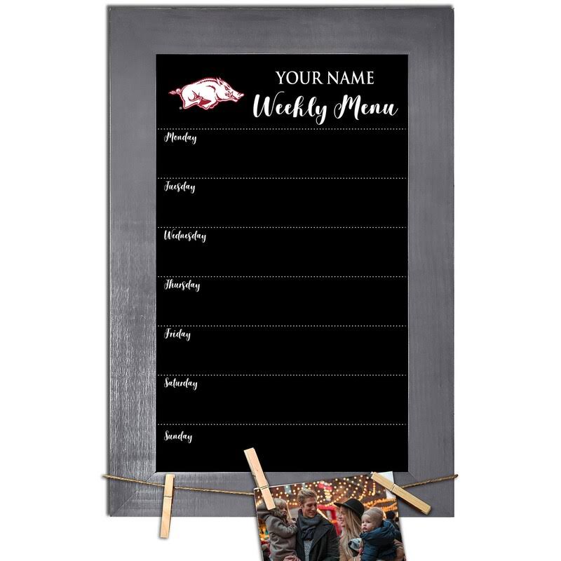 Personalized Team Weekly Chalkboard with Frame H599