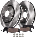 352mm 5-Lug Rear Disc Rotors Brake Pads 4pc Set N449