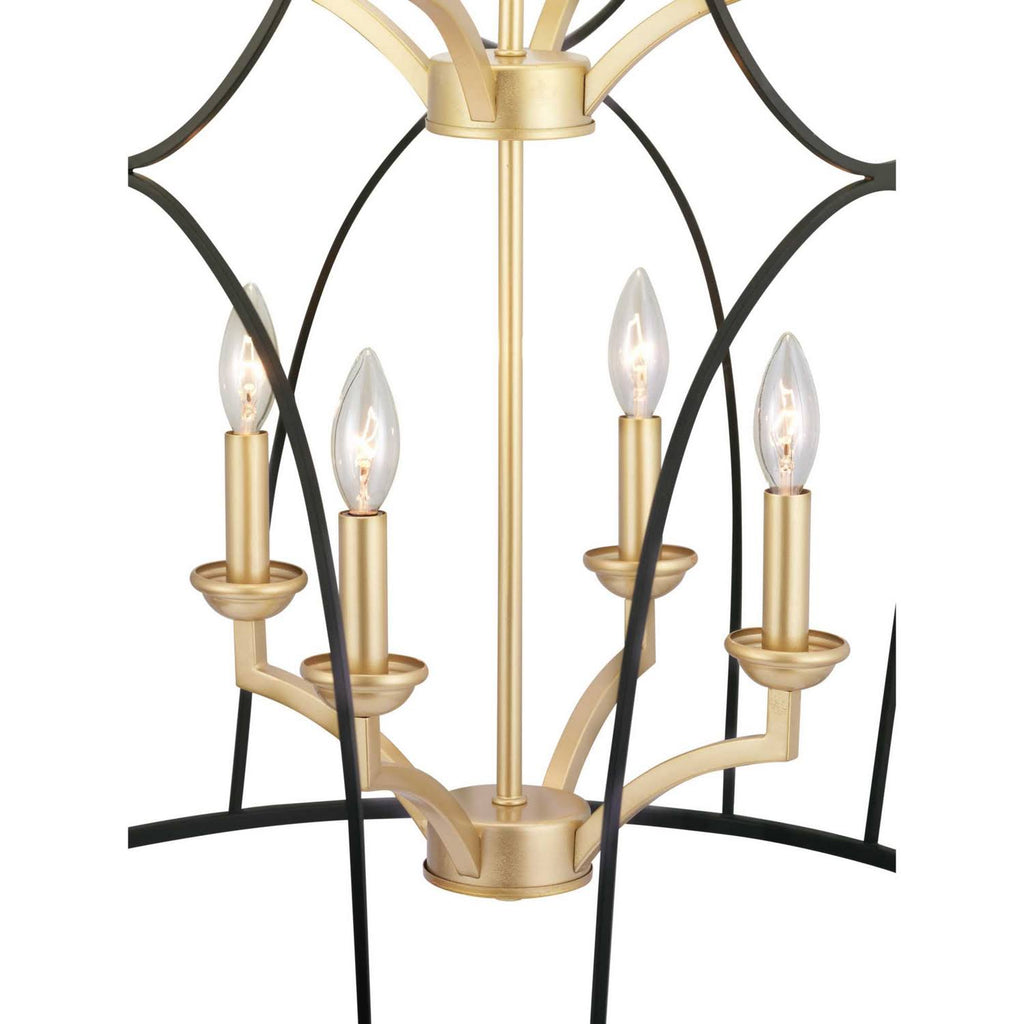 Eight Light Foyer Black R42473