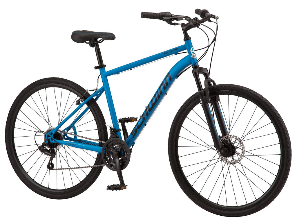 Blue 21 Speeds 700c Wheels Hybrid Bike W968