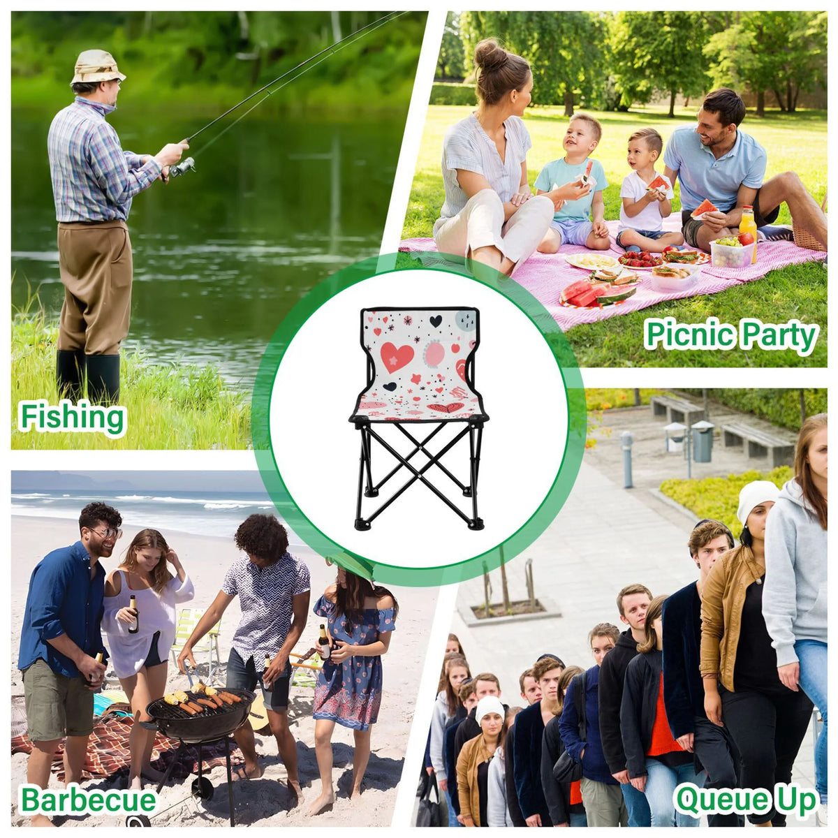Portable Camping Chair with Carry Bag K643