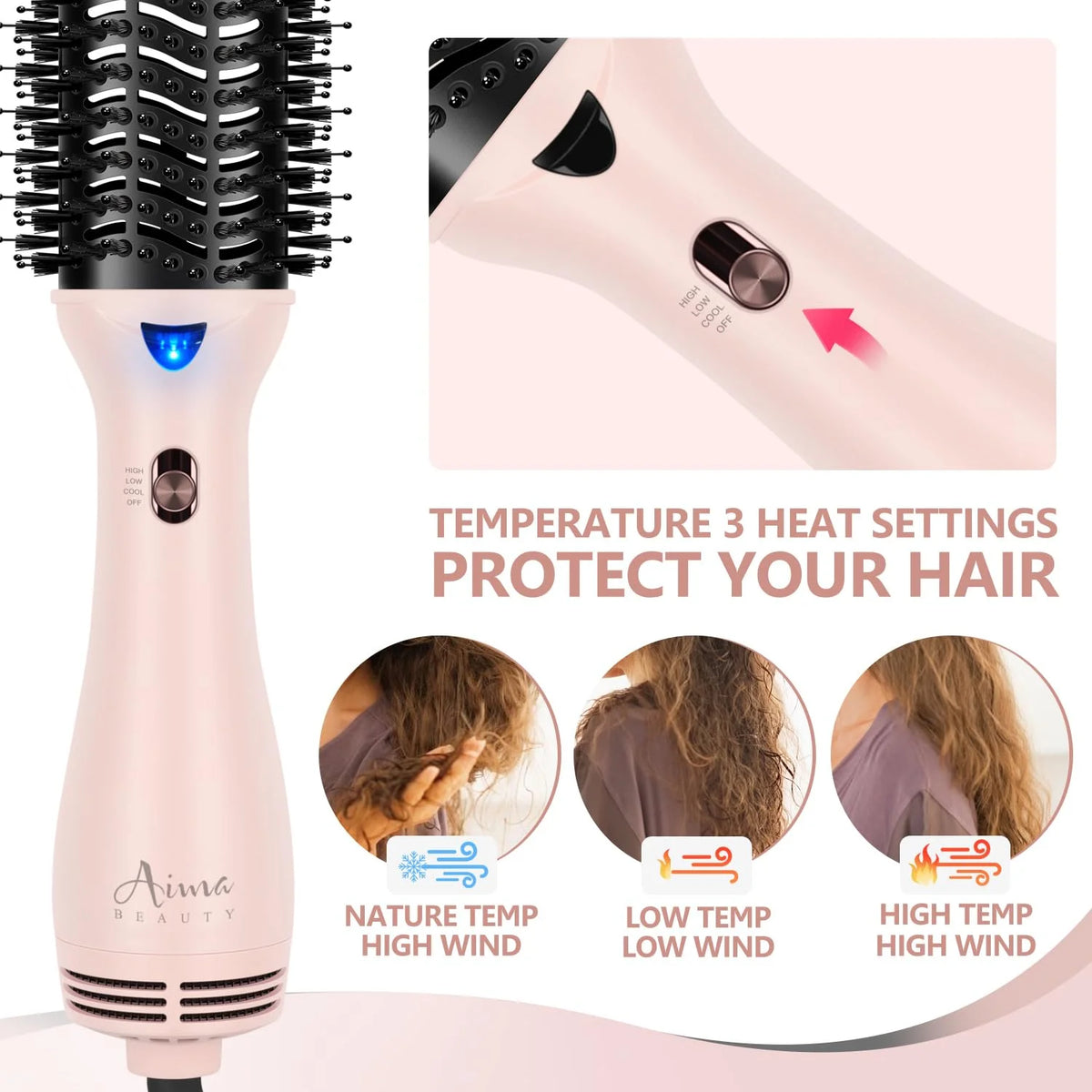 Pink Hot Air Brush O881