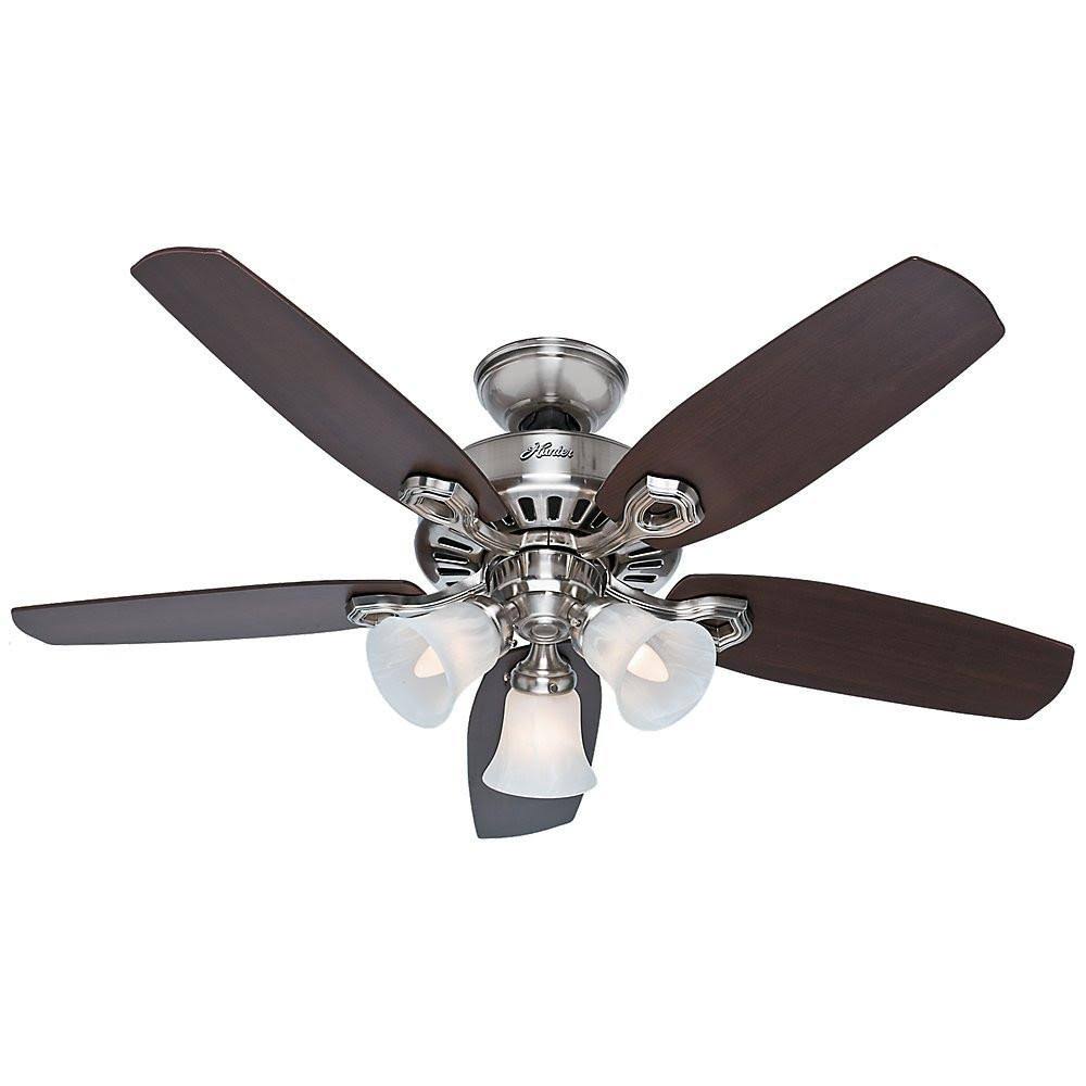 Brushed Nickel 42-Inch Ceiling Fan with Five Blades U124387
