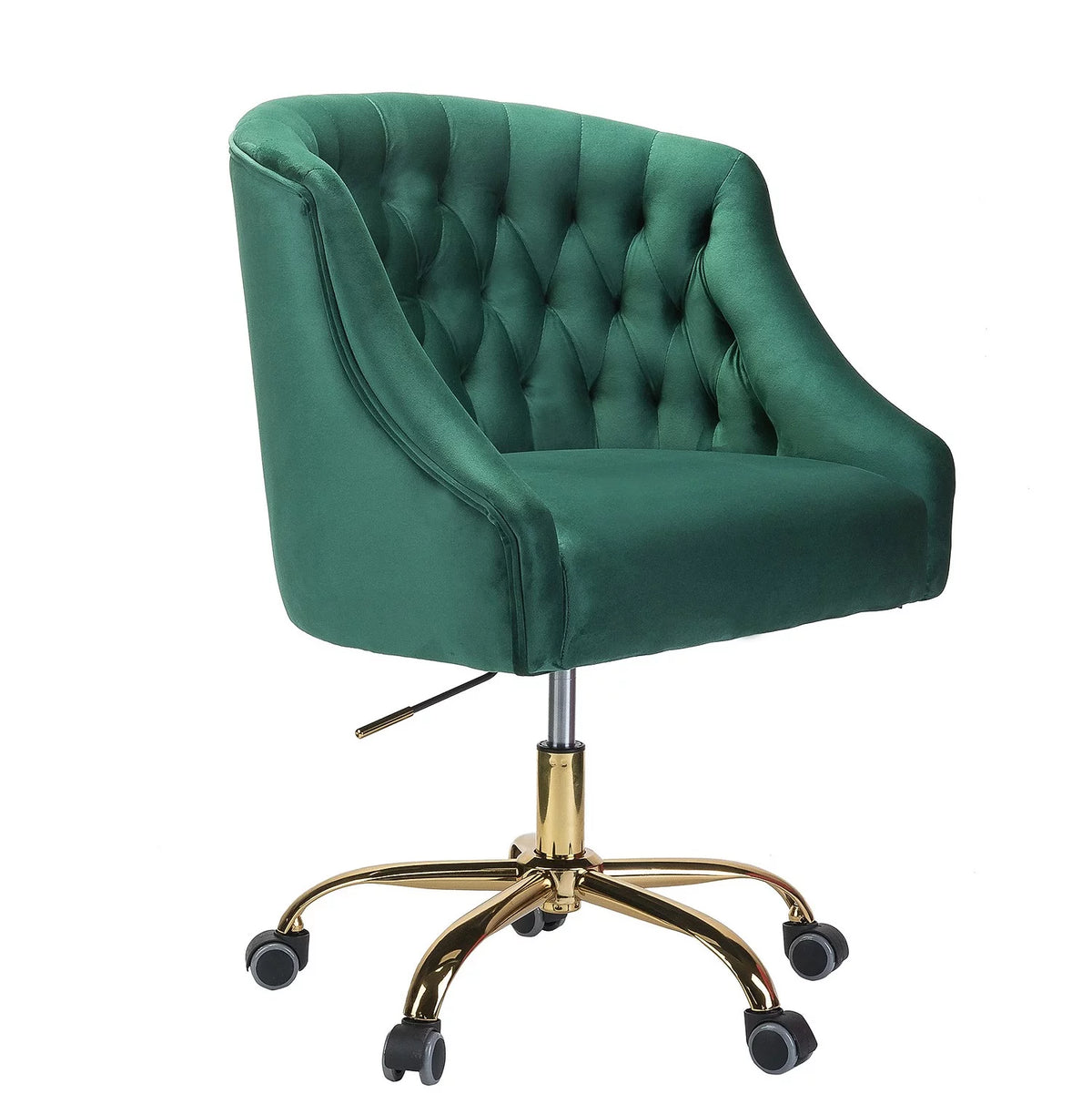 Green Velvet Swivel Office Chair Z626094
