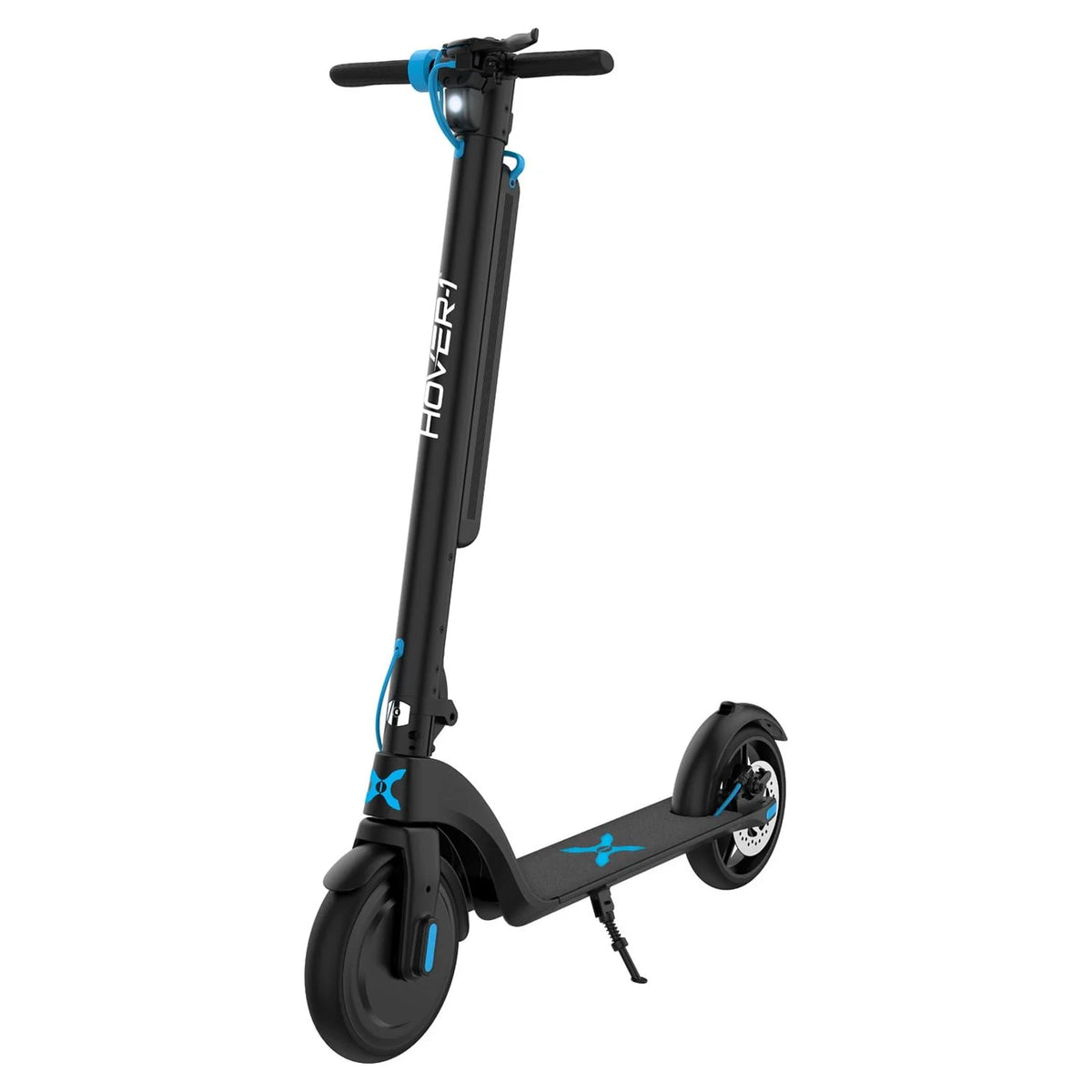 Electric Scooter with LED Headlights, 15 MPH Max Speed, 220 lbs Max Weight, Black X10592