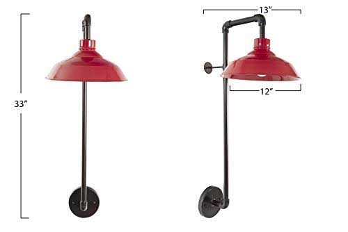 Red Metal Wall Sconce O953442