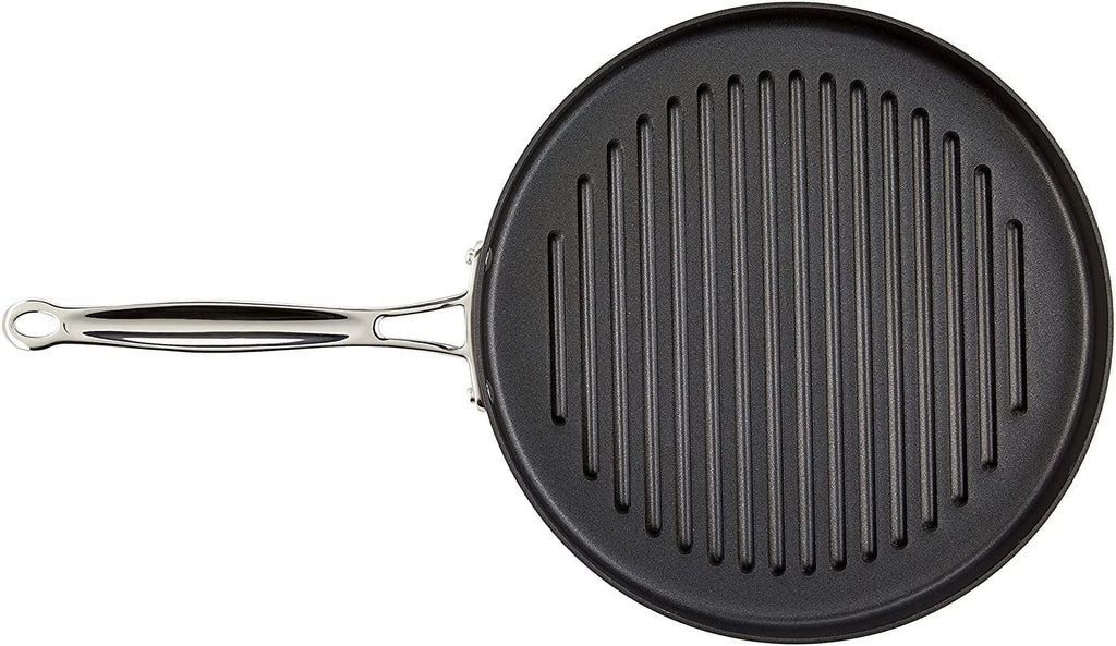 12-Inch Nonstick Hard-Anodized Round Grill Pan X925