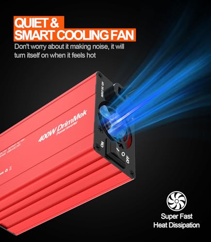 400W Car Power Inverter Dual DC 12V to 110V AC USB C 65W H38888