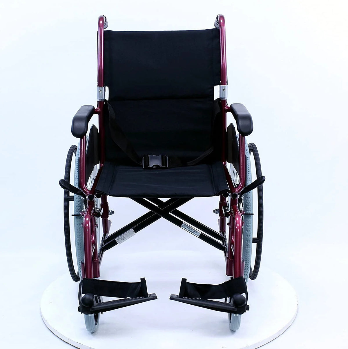 Lightweight Wheelchair 18 Seat Burgundy D168