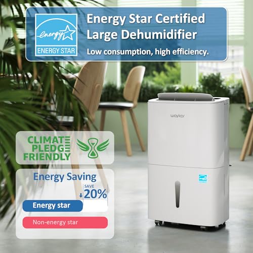 120 Pints Energy Star Home Dehumidifier with Drain Hose D924