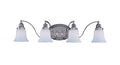 4-Light Magnolia Sconce, Polished Brass K42790