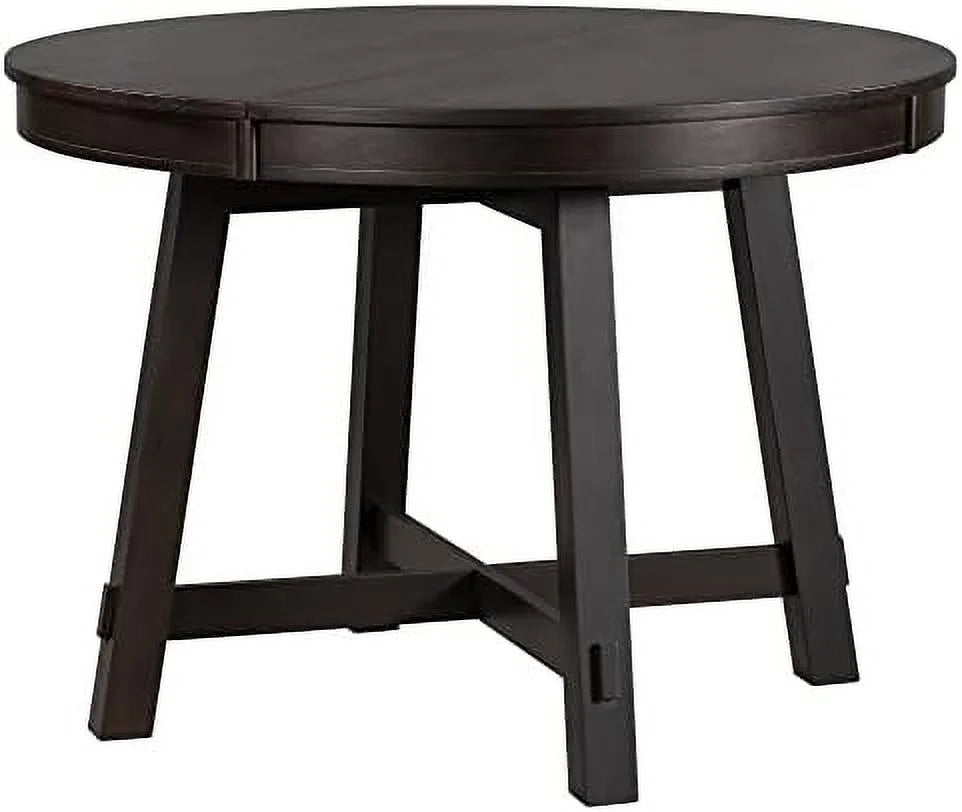 Round Extendable Wood Dining Table with 16" Leaf I828515