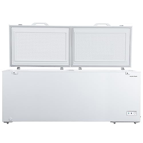 White Chest Deep Freezer with Storage Basket H21949