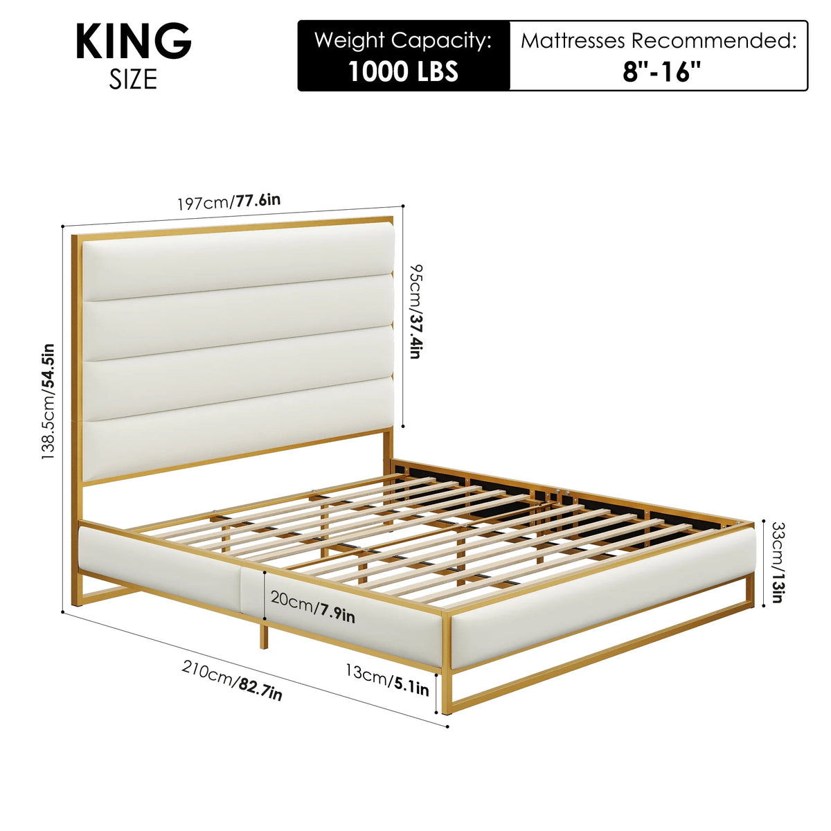 Queen Size Black Velvet Upholstered Platform Bed L704769