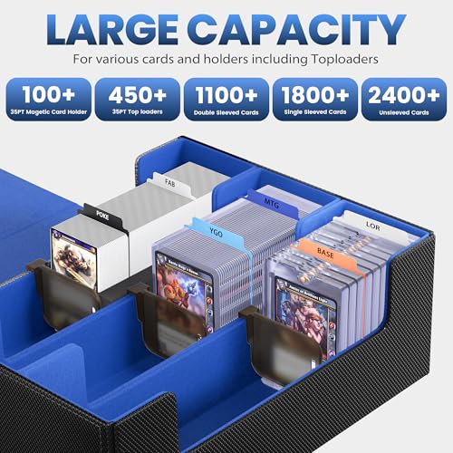 Card Storage Box with 10 Dividers B281