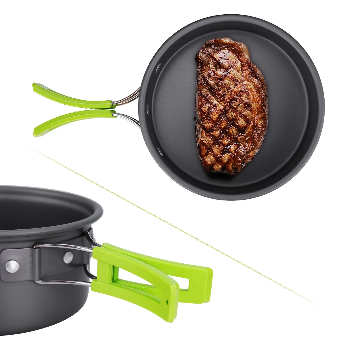 15 Pc Non Stick Outdoor Cookware Set W7276