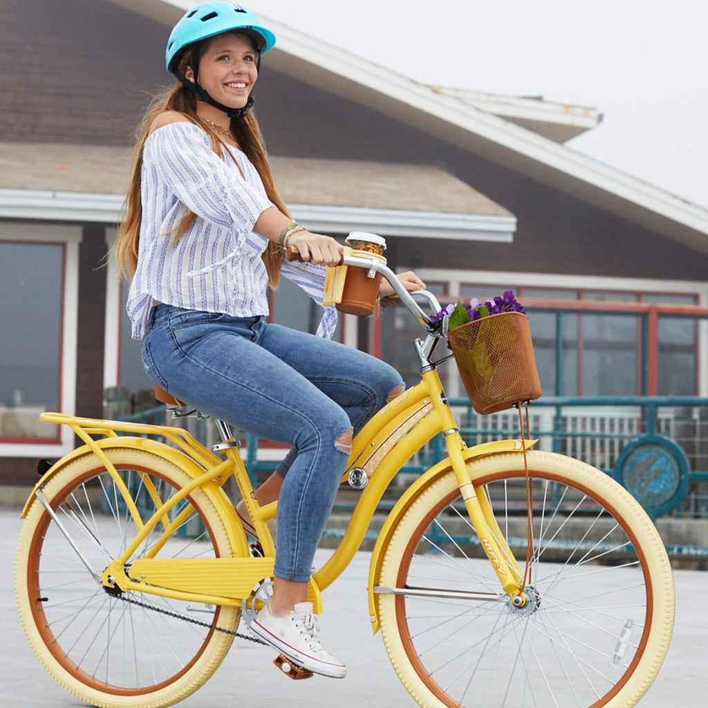 Yellow 26 Inch Cruiser Bike X38761