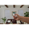 White Cordless Blackout Motorized Cellular Shade 30.25 in. W x 48 in. L L5974