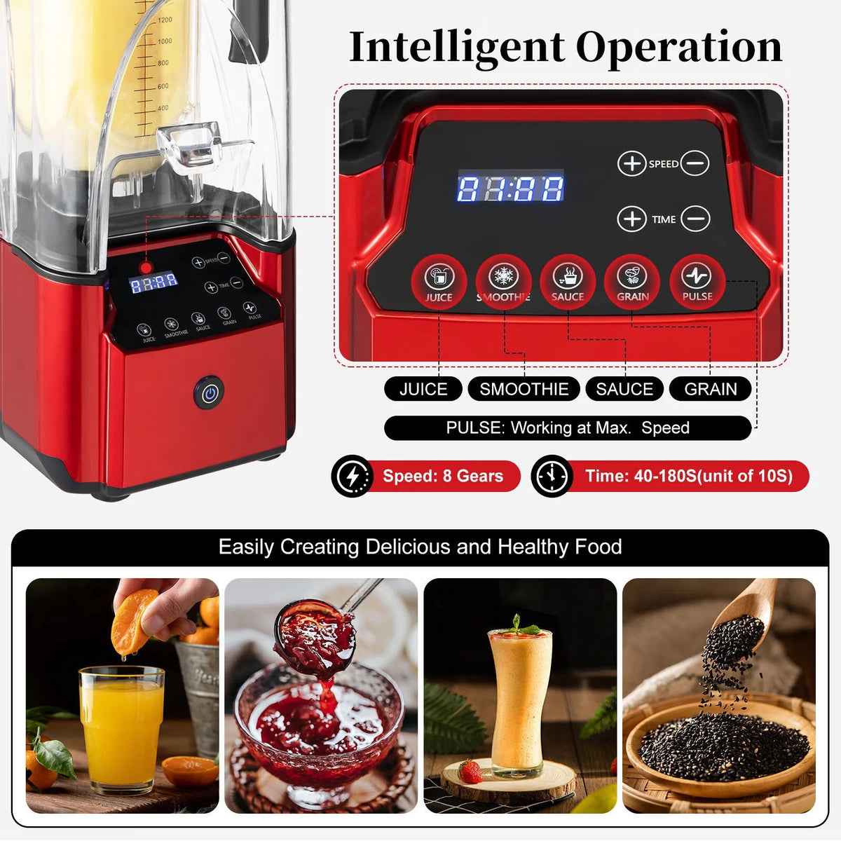 2.2L Quiet Countertop Blender D2519