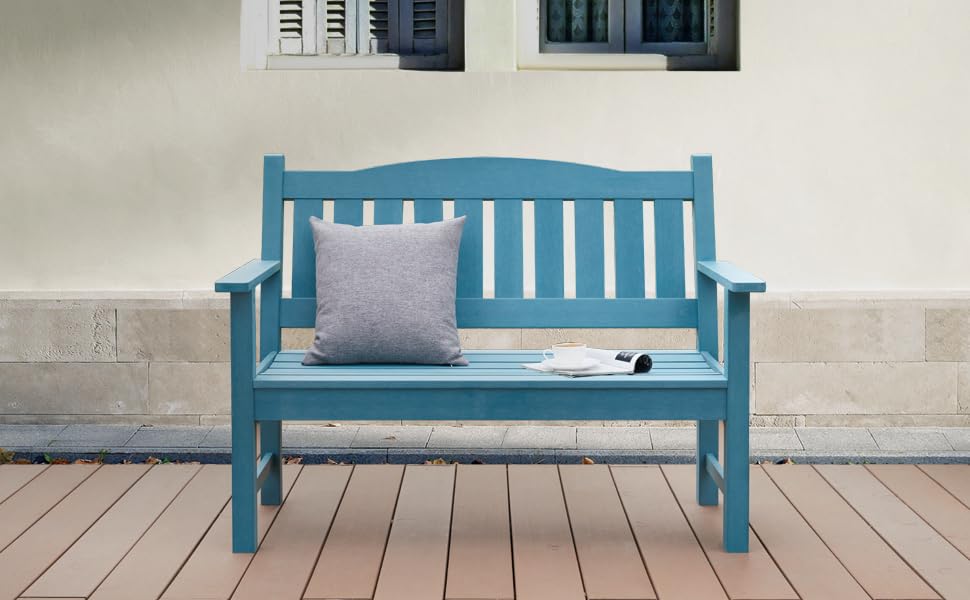 2-Person All-Weather Poly Lumber Outdoor Bench S6764