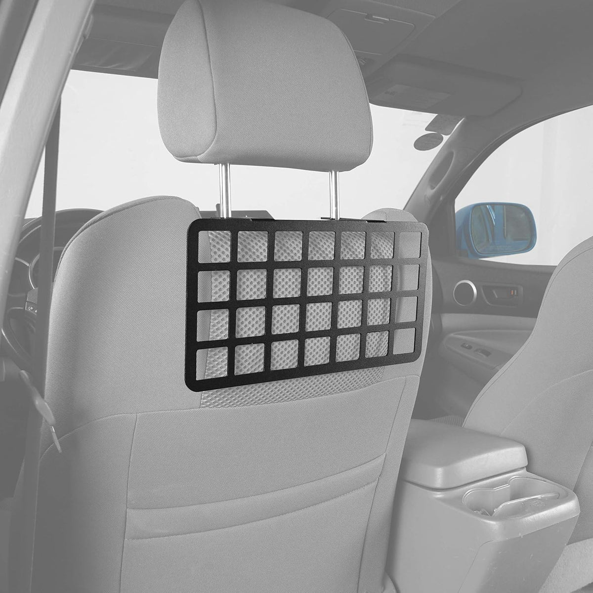 2PCS MOLLE Panel Seat Headrest Storage Metal Shelf for Toyota Tacoma 2005-2022 N6456
