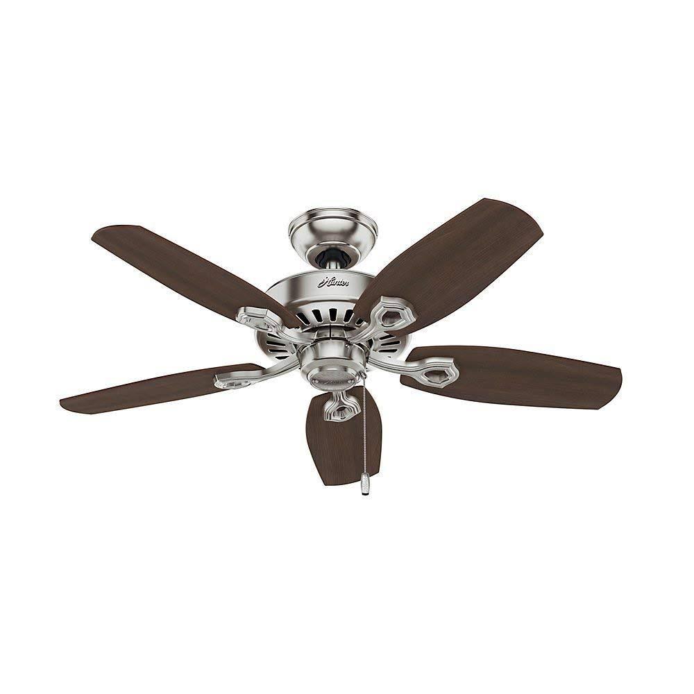 Brushed Nickel 42-Inch Ceiling Fan with Five Blades U124387