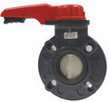 Butterfly Valve, 2-1/2x22 Pipe Size, PVC V479838