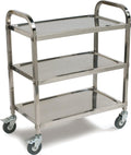 3 Shelf Stainless Steel Utility Cart, 400 Pound Capacity A360333