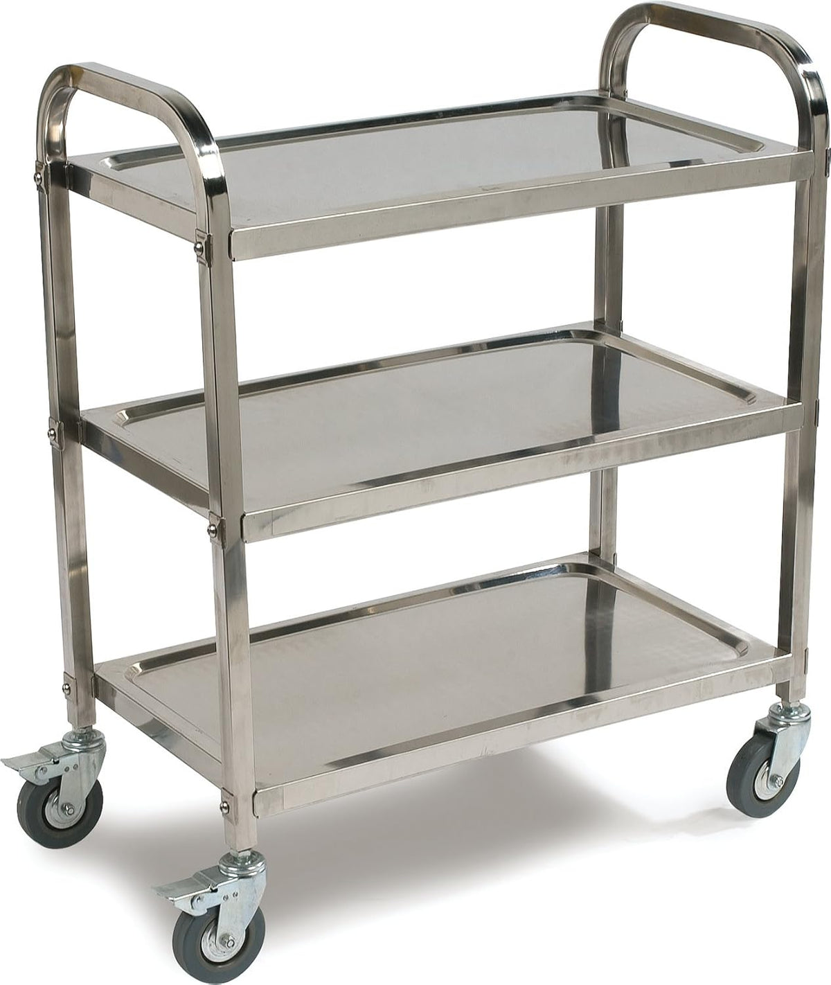 3 Shelf Stainless Steel Utility Cart, 400 Pound Capacity A360333