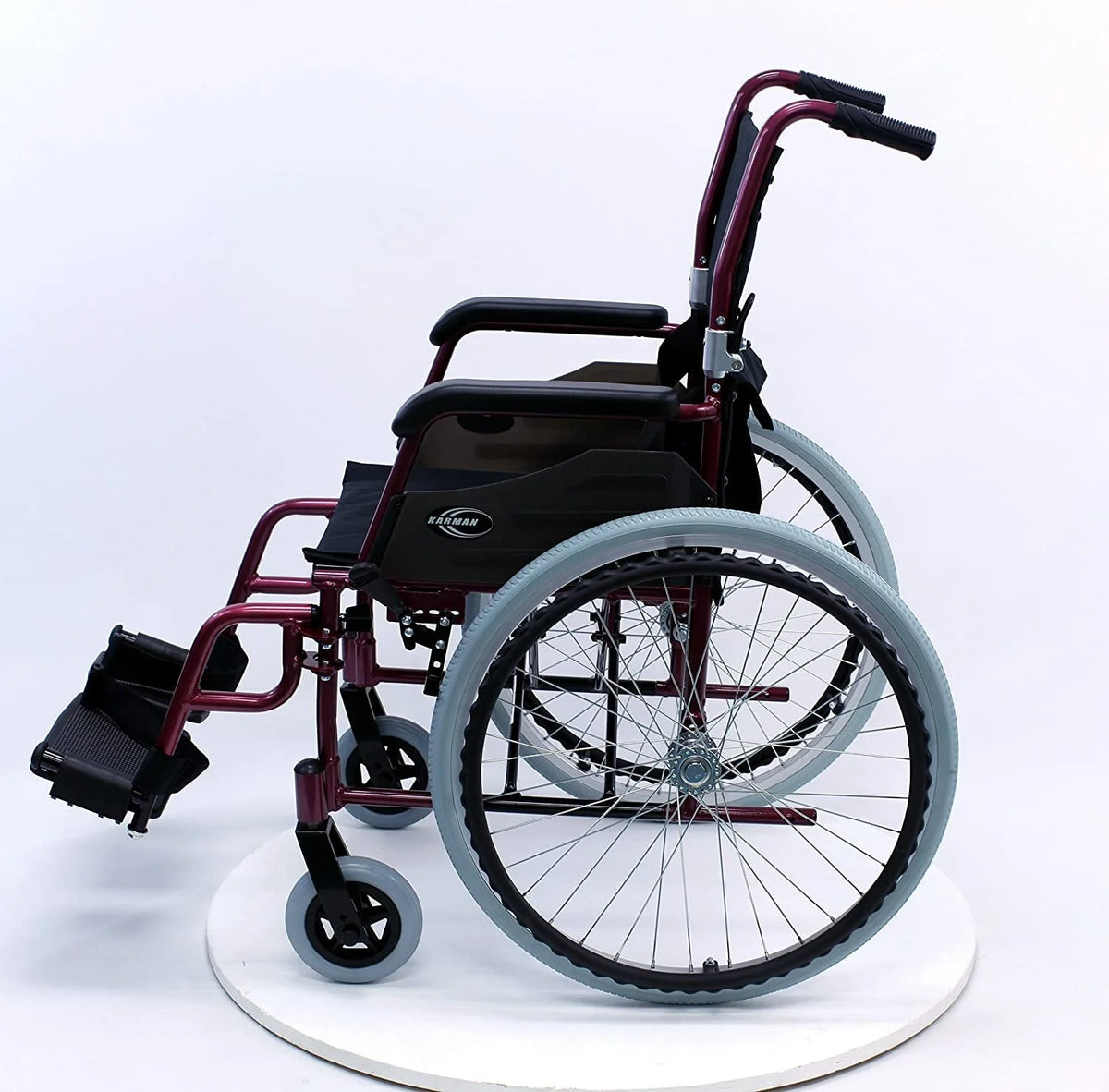 Lightweight Wheelchair 18 Seat Burgundy D168