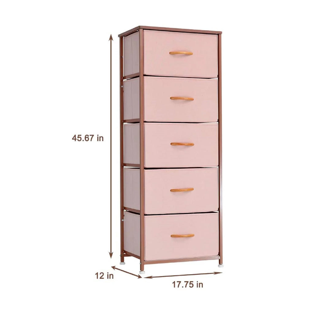 Pink 5 Drawer Dresser R98327