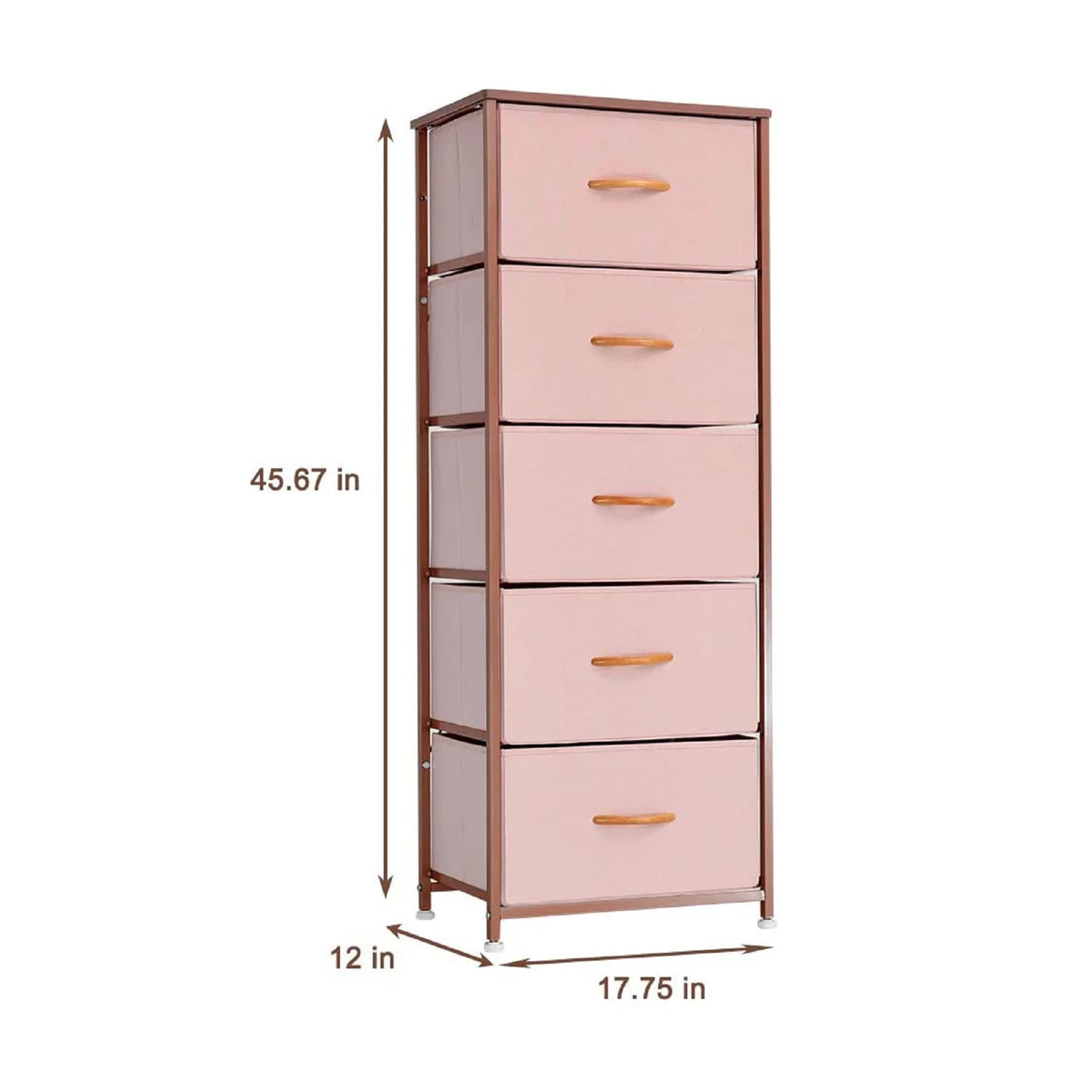 Pink 5 Drawer Dresser R98327