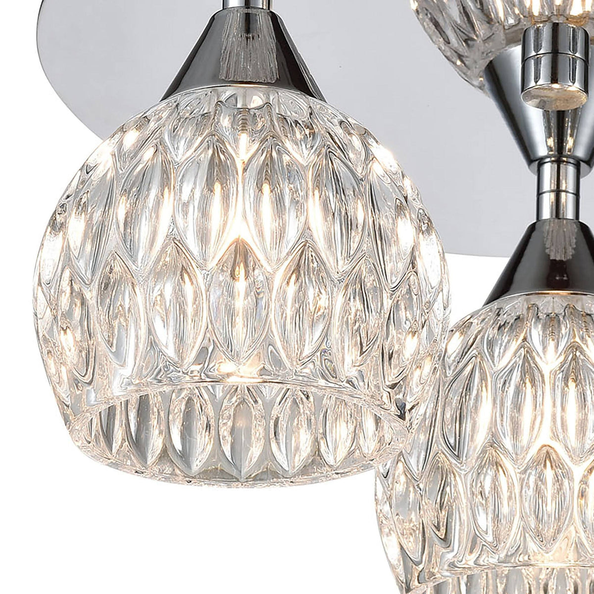Polished Chrome 3-Light Semi Flush Mount G163329