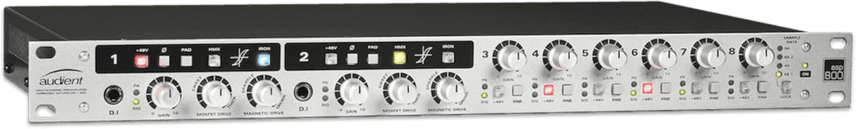 8 Channel Microphone Preamplifier with 2 XLR Mic Cables V4865