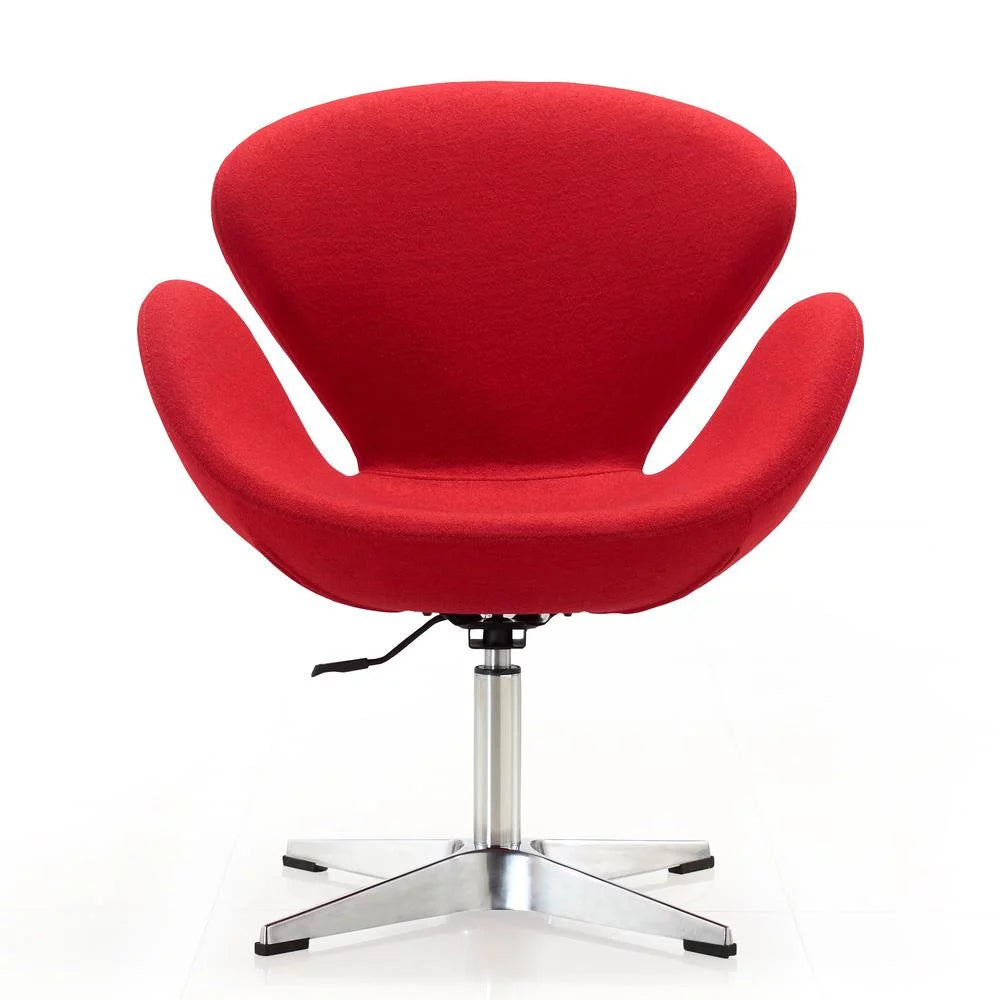 Wool Blend Adjustable Swivel Chair Set of 2 I8433