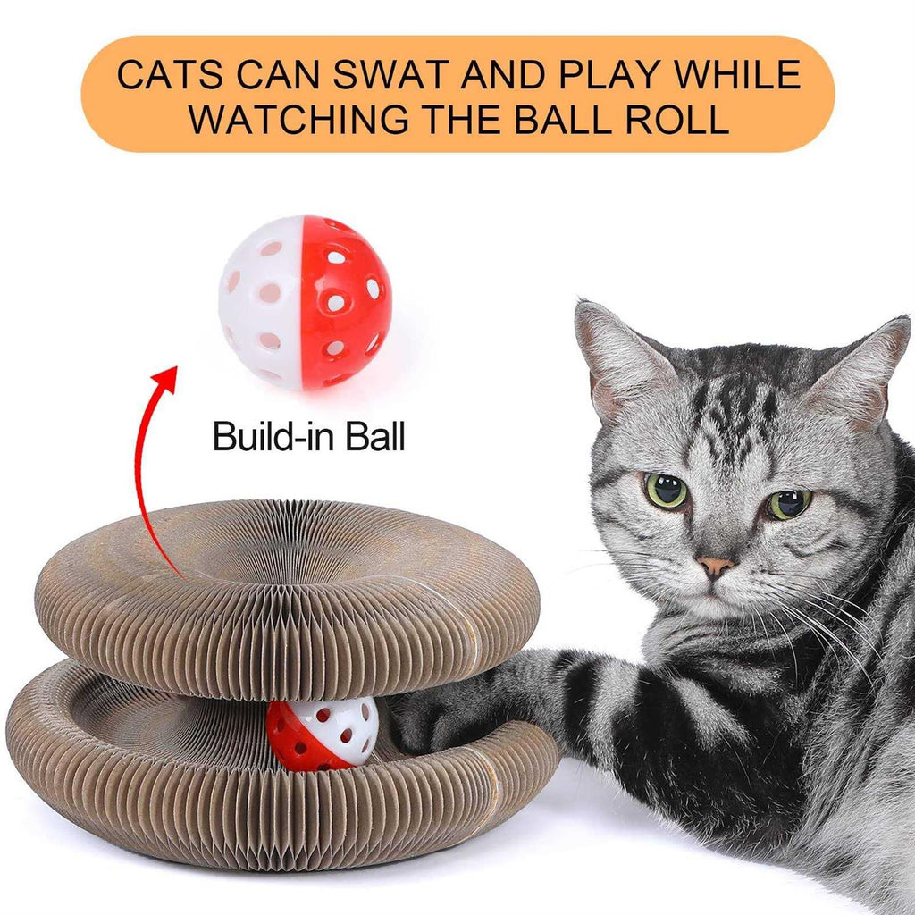 Magic Cats Scratching Board Interactive Scratch Pad Scratcher with Ball C32713