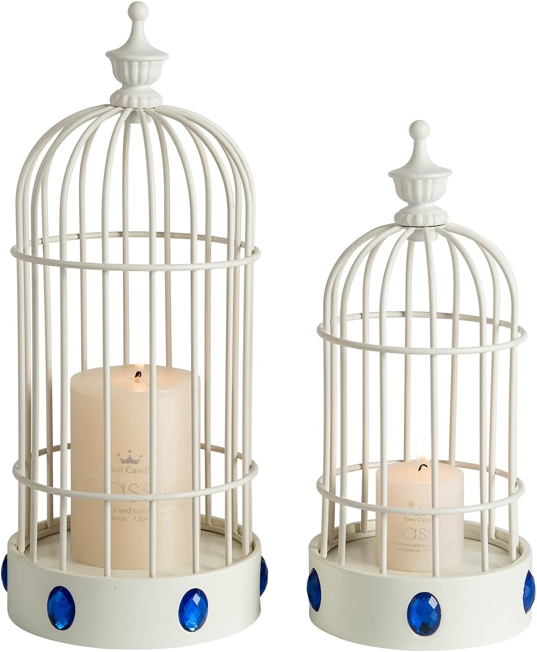 White Farmhouse Candle Lantern R776816